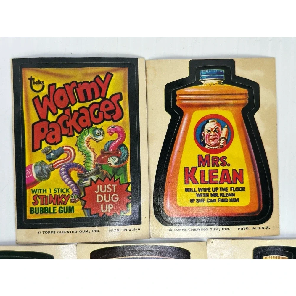 Vintage Lot 11 Topps Chewing Gum‎ WACKY PACKAGES Stickers Series Vintage 1970s